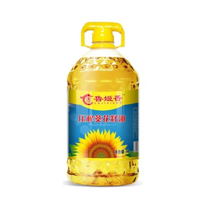 山东鲁姬香食用油 压榨葵花籽油5L桶装源头工厂 一件代发图4