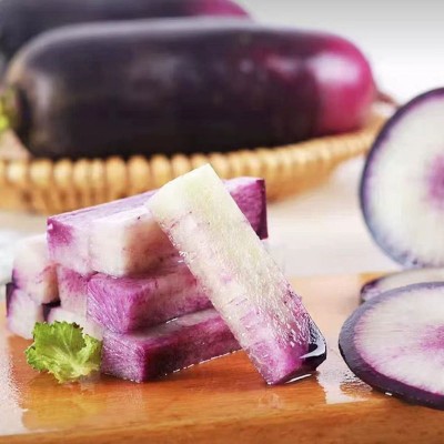 冰淇淋水果萝卜抖音代发潍坊新鲜冰激凌紫红冰糖心甜脆型生吃萝卜图4