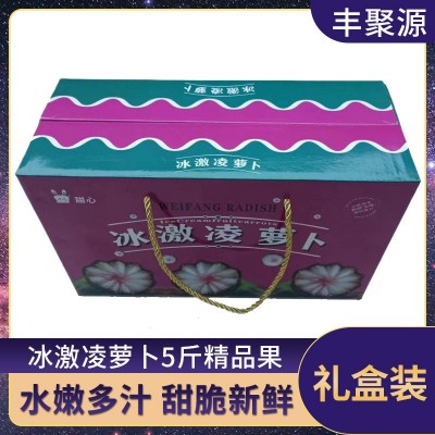 冰淇淋水果萝卜抖音代发潍坊新鲜冰激凌紫红冰糖心甜脆型生吃萝卜图3