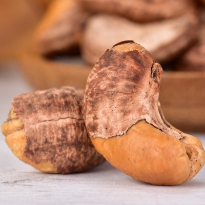 新疆直发带皮腰果仁散袋装500g*2坚果紫皮生大腰果炒货孕妇零食品图2