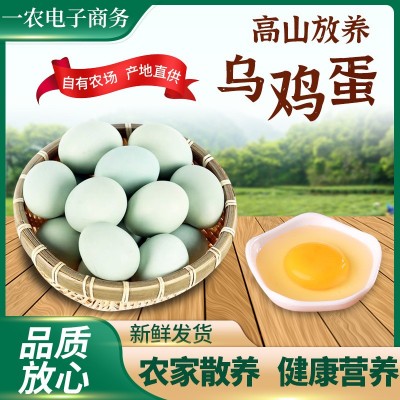 枞乡情 农家散养绿壳乌鸡蛋 高山放养土鸡蛋小枞30枚乌鸡蛋整盒发 1盒图2