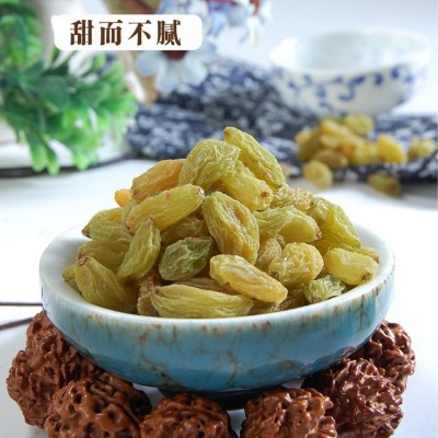 新疆无核绿葡萄干敦煌特产敦威罐装450g休闲小吃办公室零食果干图2