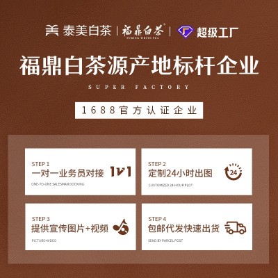 陈皮白茶小方片福鼎白茶老寿眉饼干茶礼盒60g 李陌 茶同款图3