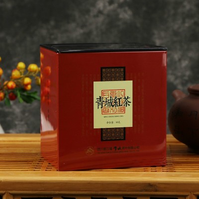 铁罐装茶叶青城红茶汤色红亮4g小袋装60g一罐图2