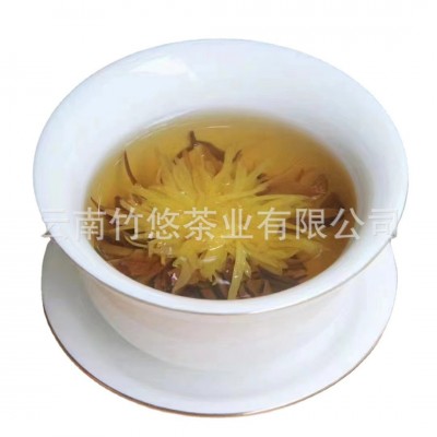 云南凤庆滇红茶菊花茶绣球龙珠茶蜜香金芽金丝皇菊手工茶现货批发图5
