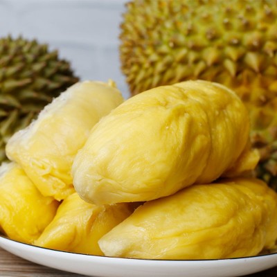 全年供应新鲜采摘泰国金枕头榴莲软糯香甜带壳水果2-10斤一件批发图2