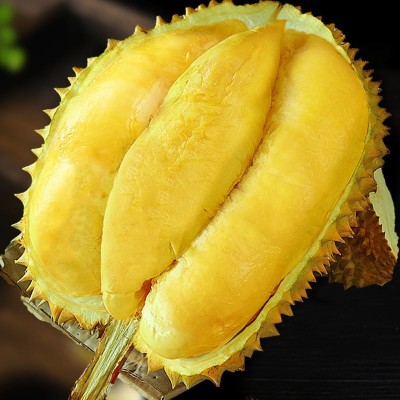 全年供应新鲜采摘泰国金枕头榴莲软糯香甜带壳水果2-10斤一件批发图4