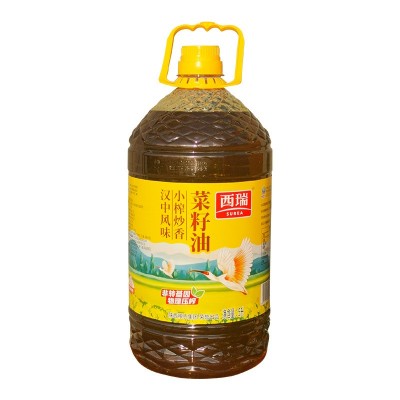 西瑞食用油小榨炒香5L非转基因菜籽油家庭植物油5升桶装图4