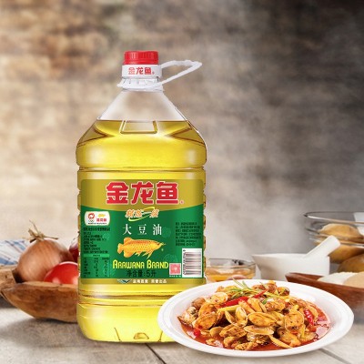 金龙鱼精炼一级大豆油5L家用食用油炒菜烘焙优质大豆图3