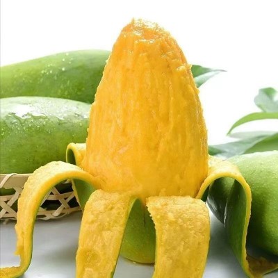 广西金煌芒果当季新鲜水果10斤水仙芒当季热带水果大青甜心芒整箱图4