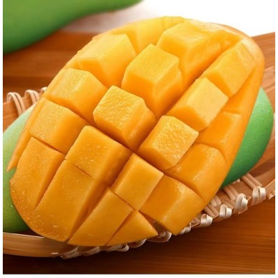 越南大青芒 新鲜水果 果大肉多 大芒果青皮芒果 大脸芒果肉厚香甜图3