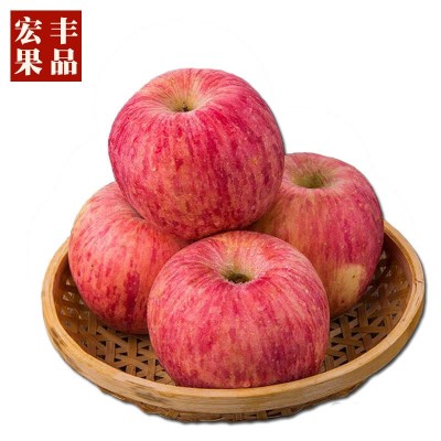 23秋新果栖霞红富士苹果水果礼盒装脆甜正宗山东烟台新鲜当季好吃图5