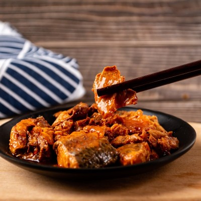 三渔圣冈大连三文鱼罐头即食批发电视购物海鲜茄汁寿司三文鱼罐头图4