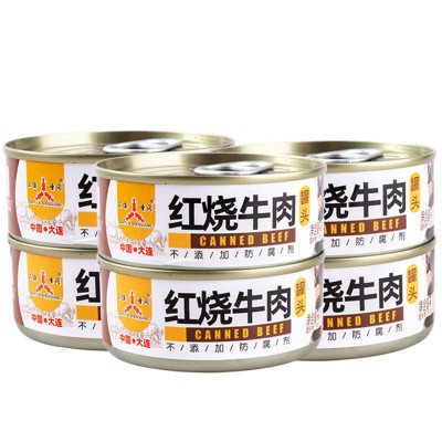 三渔圣冈红烧牛肉罐头100g熟食即食方便速食商用批发快餐食品图4