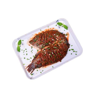 麻辣罗非鱼厂家批发 油炸串串 腌鱼烧烤食材真空装430-470g 烤鱼图5