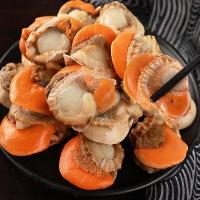 福建黄金扇贝活鲜冷冻 商用烧烤料理扇贝 鲜活现剥海鲜水产批发图2