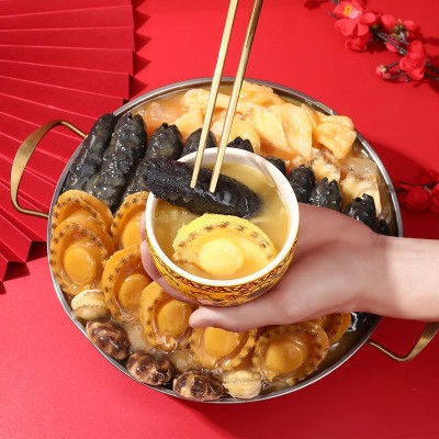 渔福堂鲍鱼海参速食佛跳墙海鲜大拼盘礼盒装1500克批发一件代发图3