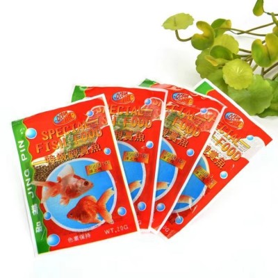金鱼锦鲤饲料批发鱼宝红小颗粒不混水增色鱼粮上浮鱼食图3