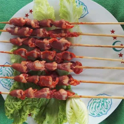 批发供应烧烤半成品鸡心串冷冻烧烤串整箱出售铁板鸡心串图4