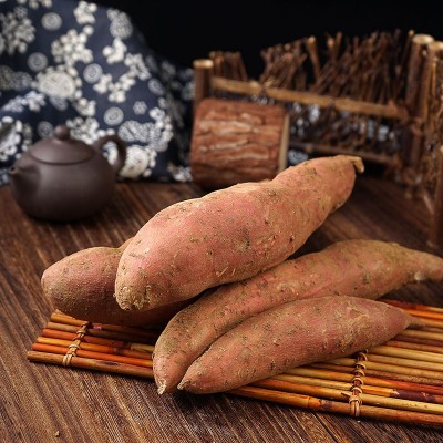 现货批发山东烟台烟薯25号红薯新鲜香甜沙地蜜薯烤地瓜5斤 装流油图3