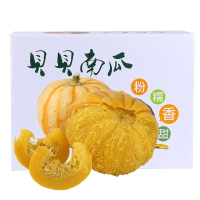 【严选】礼盒装 黄金贝贝南瓜 桔瓜太阳果迷你小南瓜宝宝辅食代发图5