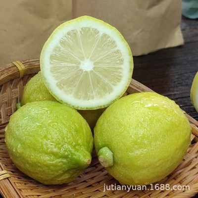 新鲜香水柠檬5斤包邮二级果无籽四季奶茶店专用薄皮厚皮青黄柠檬图5