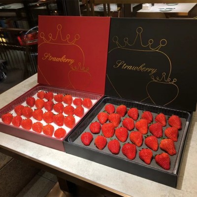 丹东99草莓礼盒 现摘现发当季新鲜草莓大果 东港九九红颜大果礼盒图5