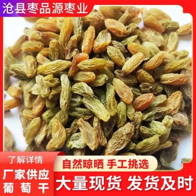 批发新疆特产葡萄干吐鲁番无籽绿葡萄500g中颗粒风干绿葡萄干散装图2