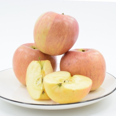 现摘现发陕西礼泉红富士苹果脆甜多汁新鲜水果纸袋苹果5斤装批发图2