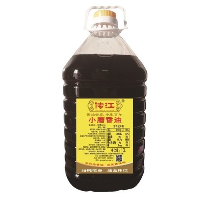 10L桶装家用商用传江小磨香油 出口品质火锅调料蘸料食用油芝麻油图5