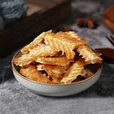 大洋渔夫香酥鱼骨头60g网红即食烤鱼排鱼刺海鲜零食特产鱼骨酥粒图3