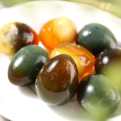 鹌鹑皮蛋溏心小皮蛋无铅工艺江西特产皮蛋变蛋凉拌即食小皮蛋零食图2