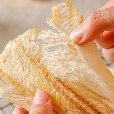 源头厂家批发鳕鱼片开袋即食海产品休闲零食大包装纯鱼肉烤鱼片图2
