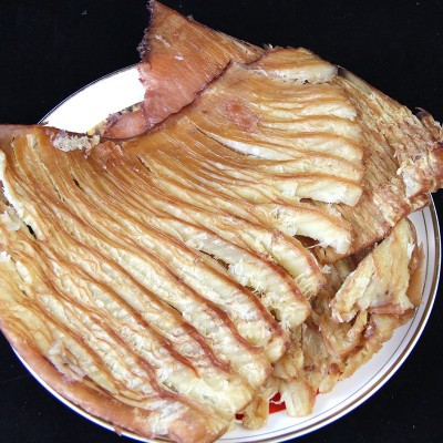 申河美味风琴片 恒洋手撕风琴鱿鱼片 鱿鱼尾板翅 10斤散装批发图2