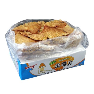 申河美味风琴片 恒洋手撕风琴鱿鱼片 鱿鱼尾板翅 10斤散装批发图5