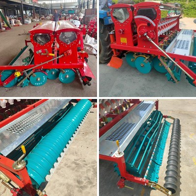 小麦播种机圆盘新款浆腿式种植机播种施肥机拖拉机带麦种点播机图3