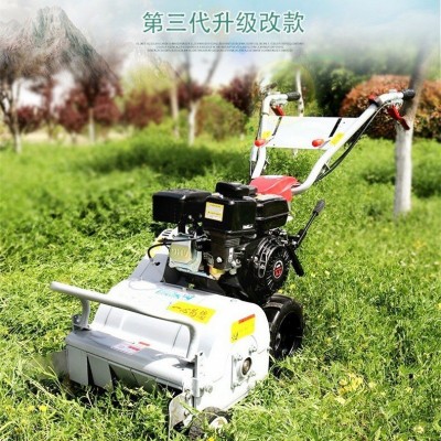 手推式碎草还田机汽油割草机果园家用碎草机园林柴油除草 机自走图2