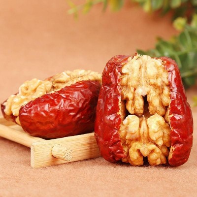 代发新疆特产红枣夹核桃 和田大枣夹核桃仁500g枣子零食枣夹核桃图5