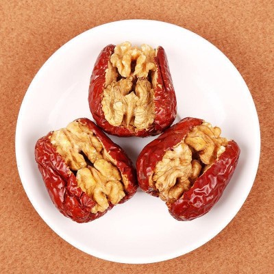 代发新疆特产红枣夹核桃 和田大枣夹核桃仁500g枣子零食枣夹核桃图3