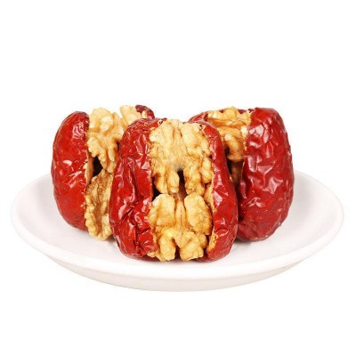 代发新疆特产红枣夹核桃 和田大枣夹核桃仁500g枣子零食枣夹核桃图4