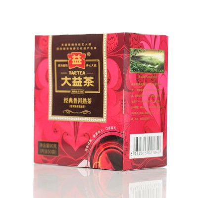 大益经典普洱熟茶50袋/盒 共90g小袋茶袋泡茶一次性茶包 年份随机图2