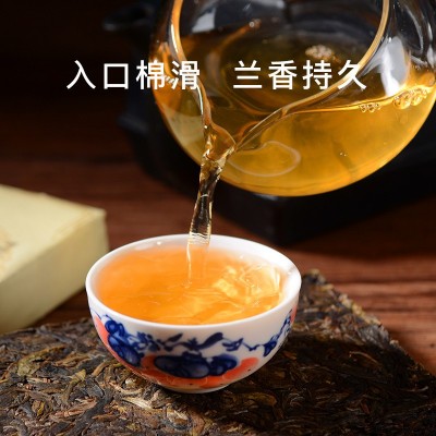 普洱茶生茶茶砖 景迈明前乔木250克砖茶 云南普洱茶批发厂家直发图4