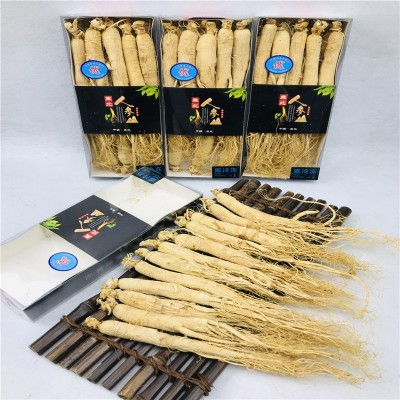 【净重半斤】盒装人参长白山人参东北特产干人参生晒参白皮参图2