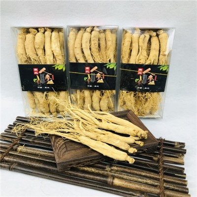 【净重半斤】盒装人参长白山人参东北特产干人参生晒参白皮参图3