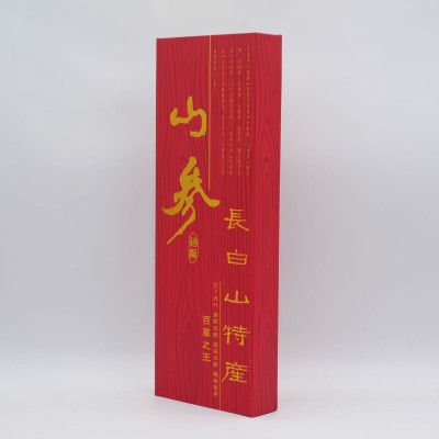 人参礼盒 东北长白山人参老年人会销礼品单支装礼盒人参批发图5