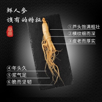 人参长白山山参人参独立包装鲜参东北鲜人参泡酒煲汤新鲜林下人叁图3