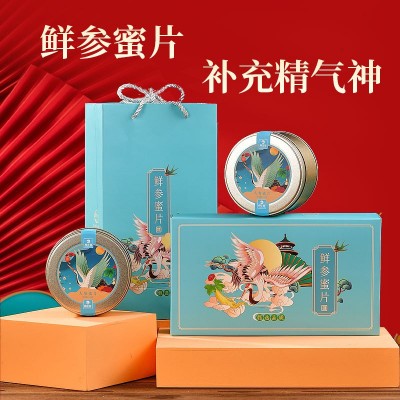 人参蜜片 东北特产礼盒装50g*2盒/套开袋即食 高端送礼图2