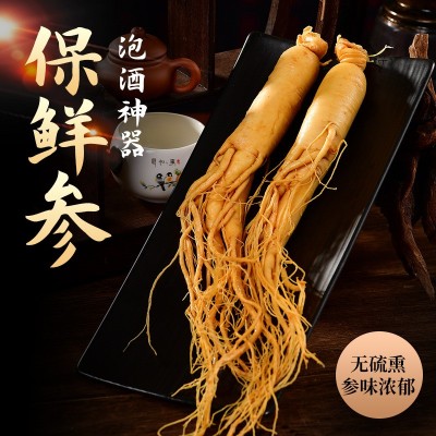 长白山人参 东北特产 保鲜参泡酒煲汤 酒瓶参 直播代发产地货源图2