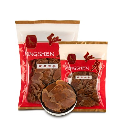 源头批发吉林红参长白山人参切片整支无蔗糖红参片批发代发图4