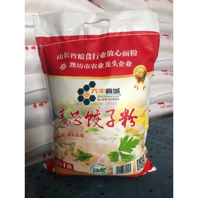 鲁潍小麦面粉厂家 麦粉家用面粉鲜面王 水饺粉 雪花粉图3